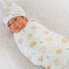 Copper Pearl Knit Swaddle Blanket- Chip