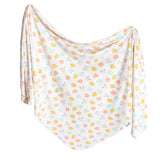 Copper Pearl Knit Swaddle Blanket- Daisy