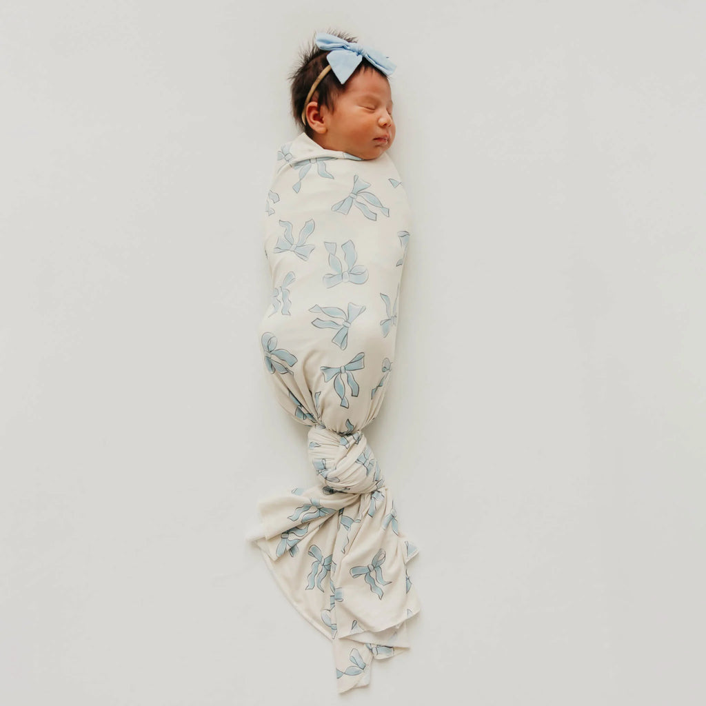 Copper Pearl Knit Swaddle Blanket- Daphne