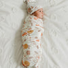 Copper Pearl Knit Swaddle Blanket- Ferra