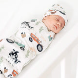 Copper Pearl Knit Swaddle Blanket- Jo