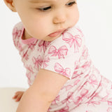Pink Bow Bamboo Set