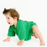 Spring Green Checkered Terry Set