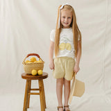Yellow Gingham Shorts