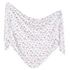 Copper Pearl Knit Swaddle Blanket- Minnie Mouse Bowquet