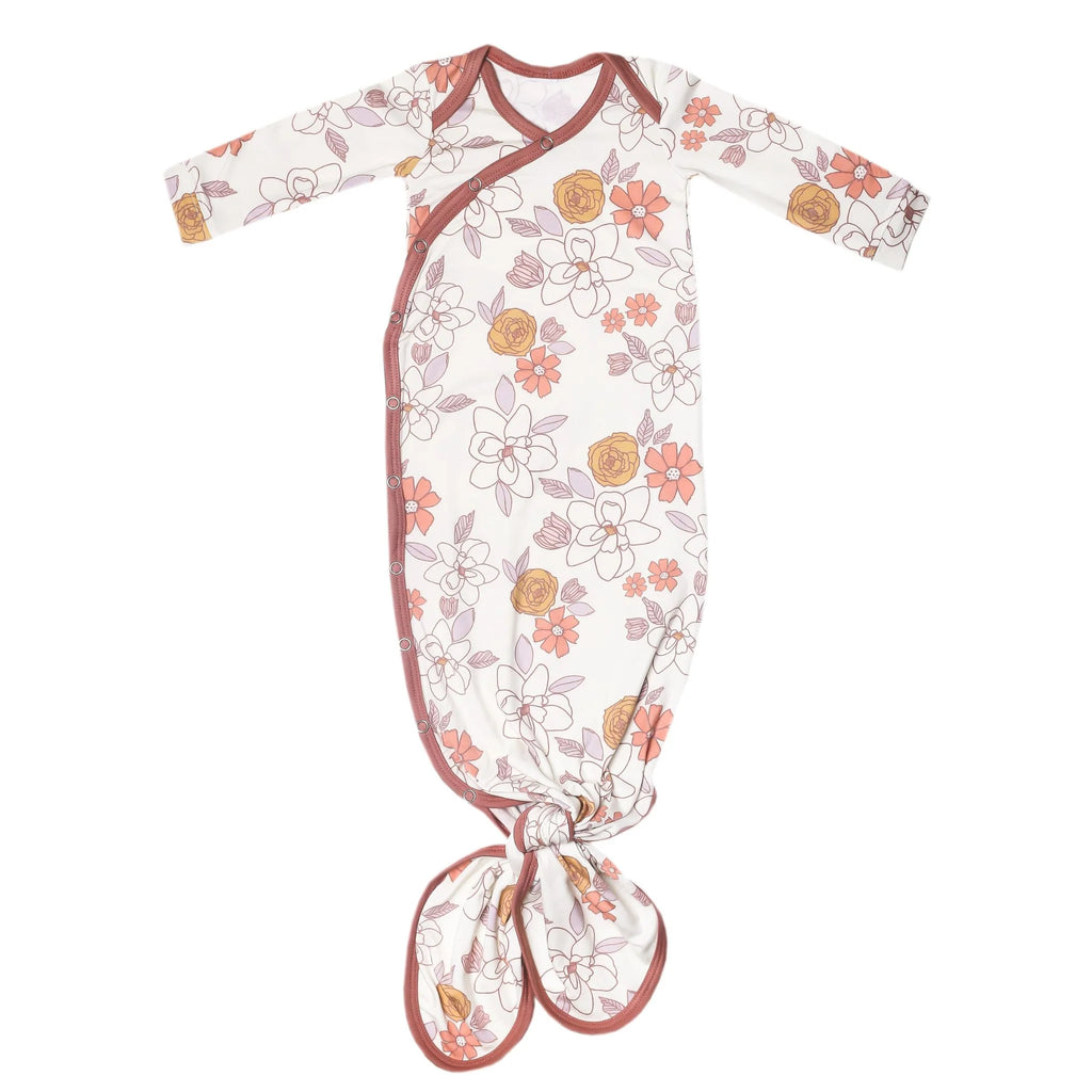 Copper Pearl Knotted Gown-Ferra