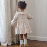 Quincy Mae Ruffle Collar Button Dress Pink Blossom