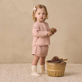 Quincy Mae Flynn Set Dusty Rose