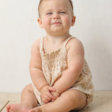 Quincy Mae Strawberries Smocked and Bloomers Set