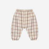 Quincy Mae Woven Boxy Top Rustic Plaid