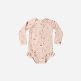 Quincy Mae Olivia Rashguard One-Piece Cherries