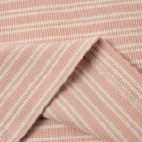 Quincy Mae Ribbed Tee + Legging Set Dusty Rose Microstripe
