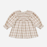 Quincy Mae V Smocked Dress Rustic Plaid