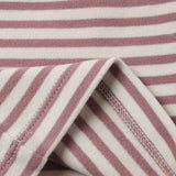 Quincy Mae Ruffle Cozy Set Mulberry Stripe
