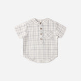 Quincy Mae Jaxson Shirt Blue Plaid