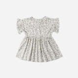 Quincy Mae Bamboo Baby Doll Dress Blue Floral