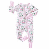 Caden Lane Golf Pink Gingham Bamboo Sleeper