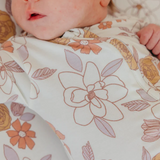 Copper Pearl Zip Up Footie Pajamas- Ferra