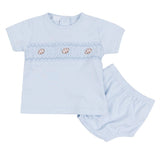 Tiny Tailgater Smocked Diaper Cover- Set