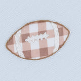 Tiny Tailgater Zip Footie- Blue