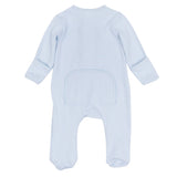 Tiny Tailgater Zip Footie- Blue