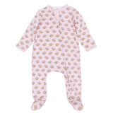 Tiny Tailgater Zip Footie- Pink