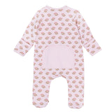 Tiny Tailgater Zip Footie- Pink
