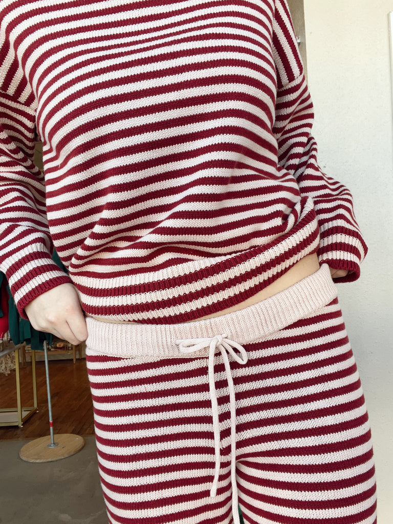 Lola Red Striped Set- Bottoms
