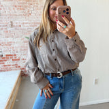 Vintage Gingham Set- Top