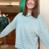 Lola Green Striped Set- Top
