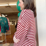 Lola Red Striped Set- Top