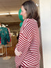 Lola Red Striped Set- Top
