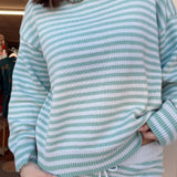 Lola Green Striped Set- Top