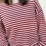 Lola Red Striped Set- Top