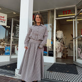 Vintage Gingham Set- Skirt