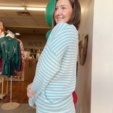 Lola Green Striped Set- Bottoms