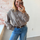 Vintage Gingham Set- Top