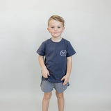 Navy Gingham Shorts