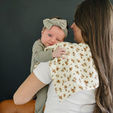 Autumn Bloom Muslin Burp Cloth