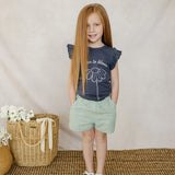 Green Gingham Shorts