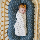 Cream Berry Muslin Swaddle Blanket