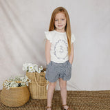 Navy Gingham Shorts