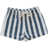 Navy and White Strip Shorts