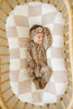 Brown Floral Ribbed Bamboo Sleeper