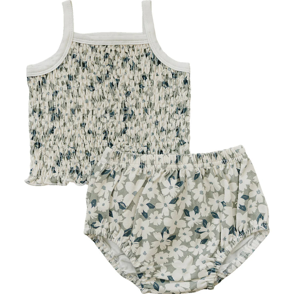 Ruched Floral Set