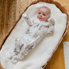 Copper Pearl Zip Up Footie Pajamas- Boone