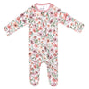 Copper Pearl Zip Up Footie Pajamas- Natalie