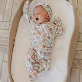 Copper Pearl Zip Up Footie Pajamas- Natalie