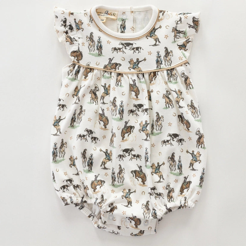 Wild West Flutter Bubble Romper