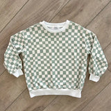 Toddler Wavy Checkered Pullover
